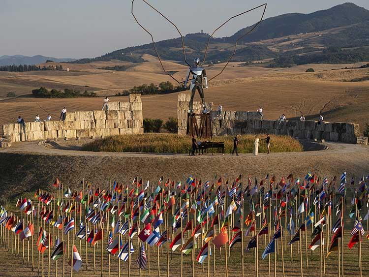 Il teatro del Silenzio costruito nella campagna di Lajatico dal tenore Andrea Bocelli