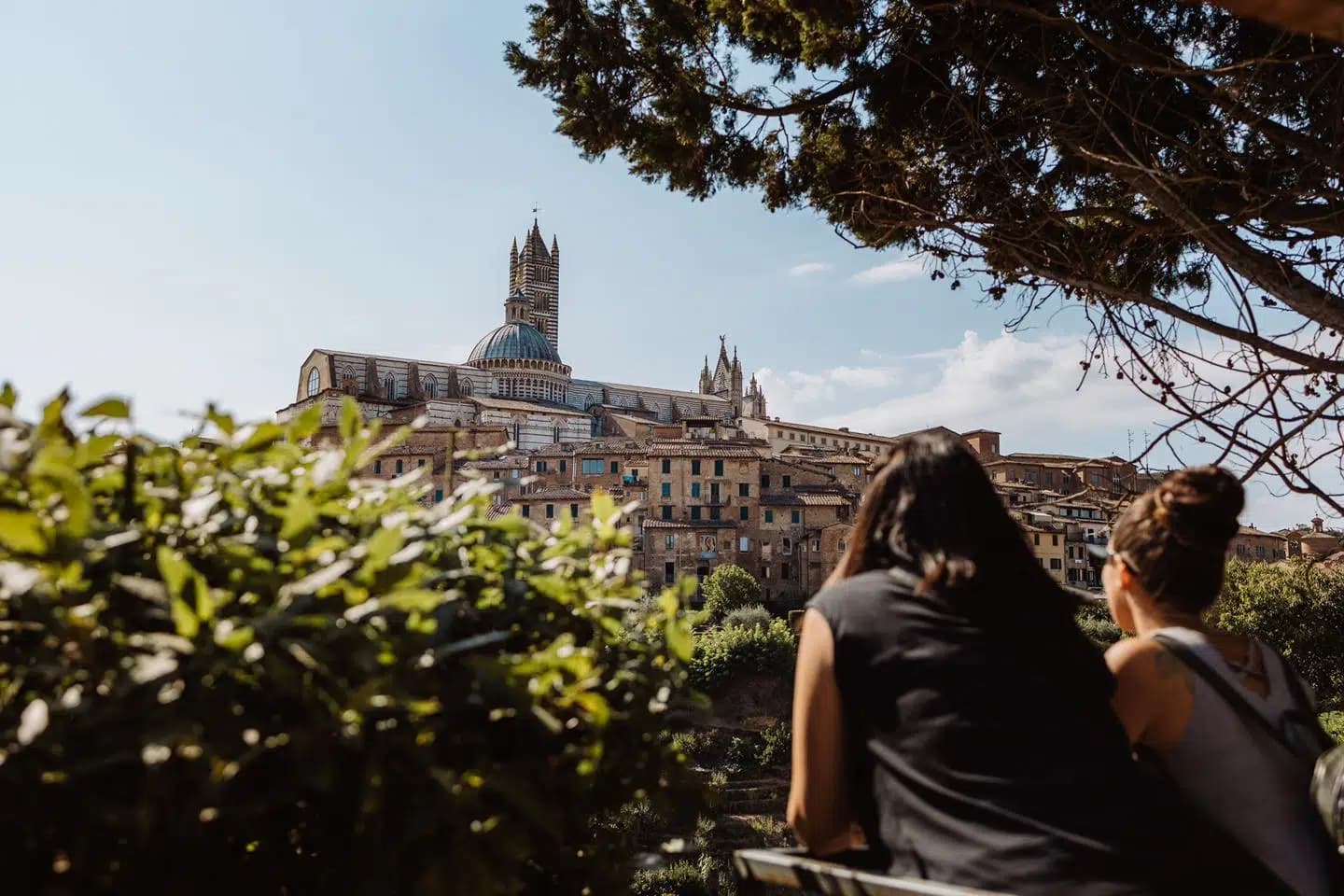 Un'immagine di Siena vista da lontano