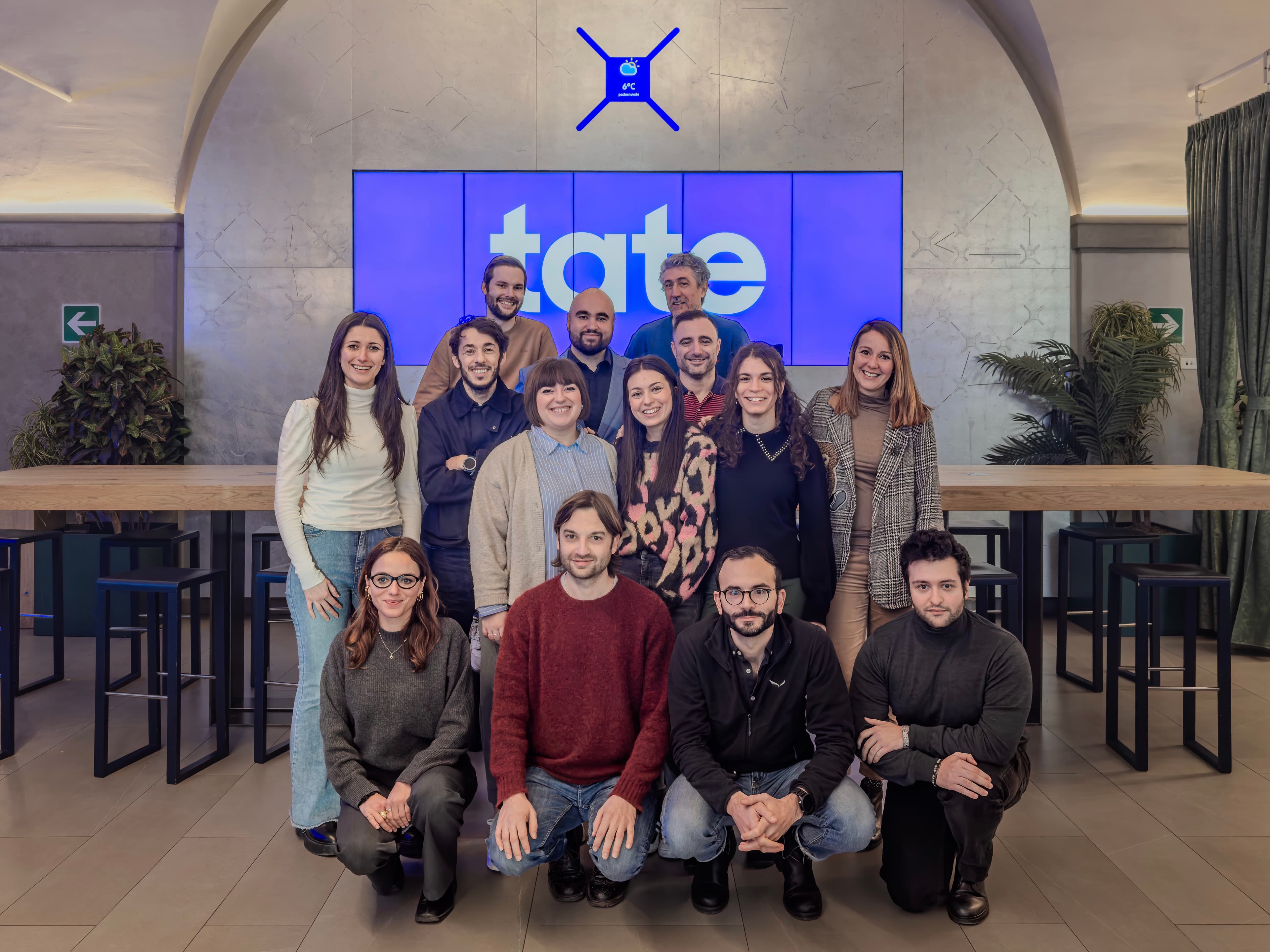 Il team di Tate con il founder Micael Saillen.